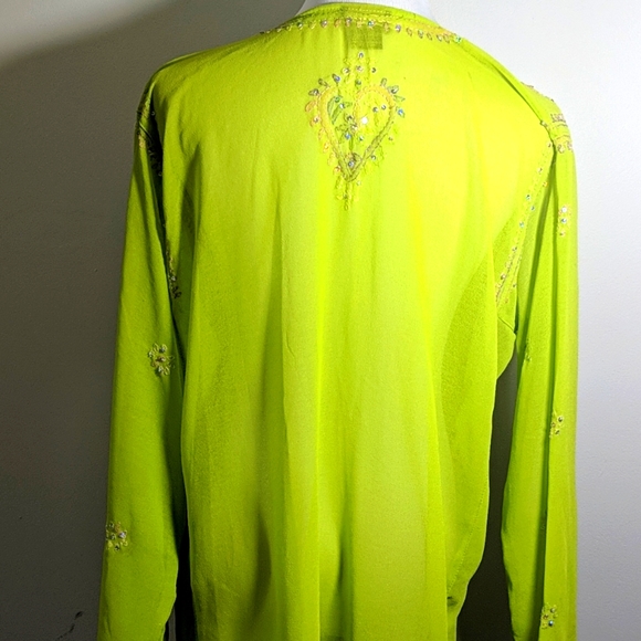 Beautiful Beaded Beach Cover Up - Picture 3 of 5